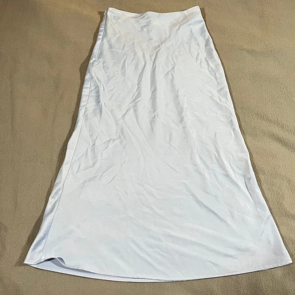 Primark Skirt Women's Size 2 Blue Midi Career‎ Cocktail Party